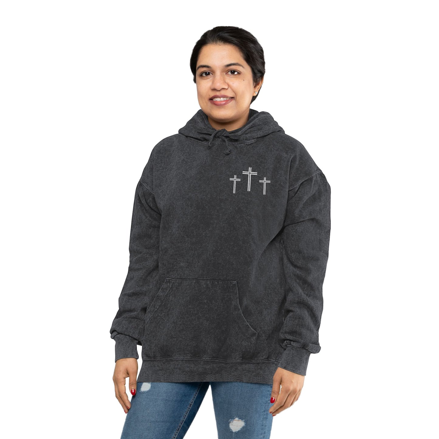 By Grace Lion of Judah-Unisex Mineral Wash Hoodie