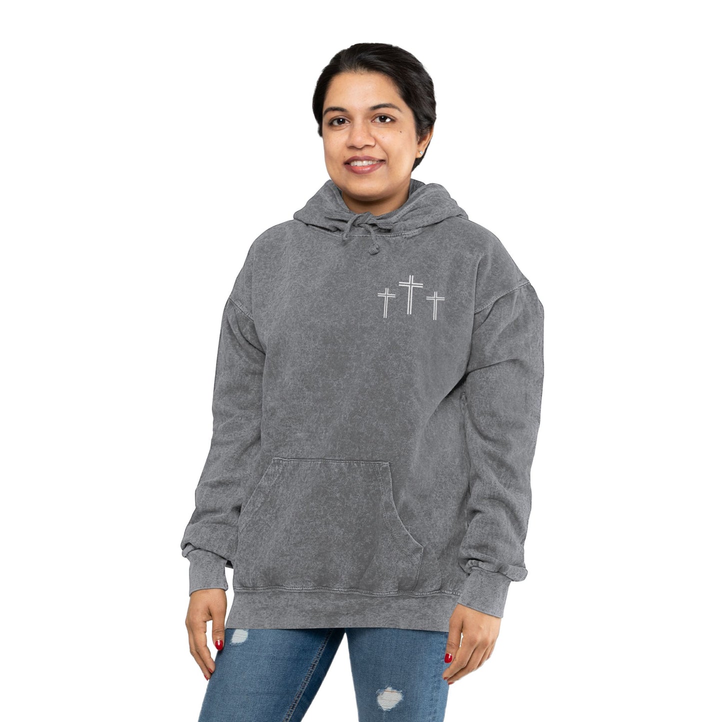 By Grace Lion of Judah-Unisex Mineral Wash Hoodie